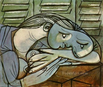  durmiente Pintura - Cama con contraventanas 3 1936 cubismo Pablo Picasso